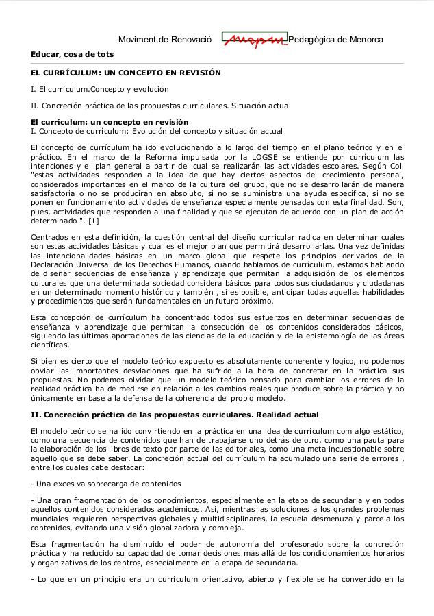 Currículum en revisió