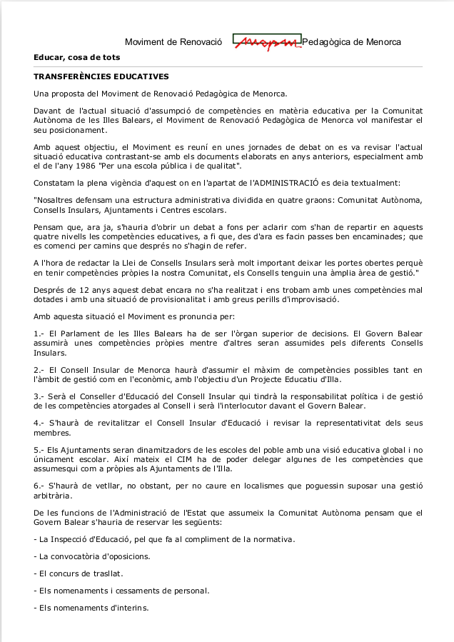 Transferències educatives